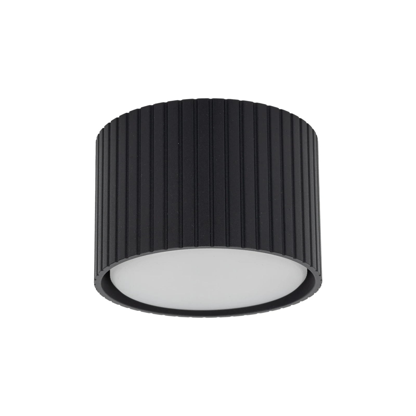 GX53 ceiling downlight 8 W – round, black, warm white