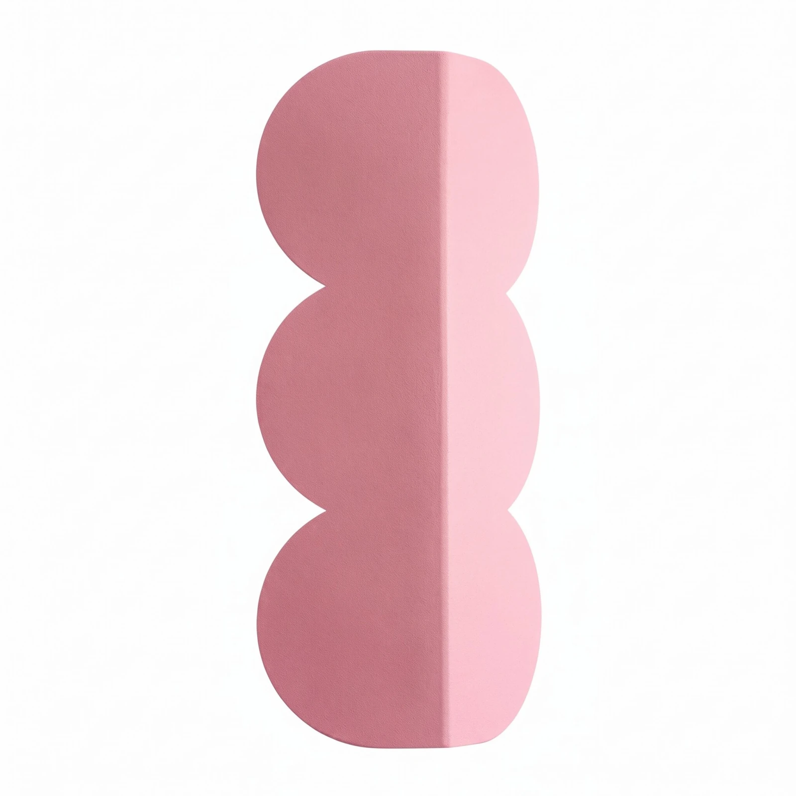 Sieninis šviestuvas 2x8W – banguotas siluetas, rožinis, G9