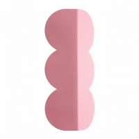 Sieninis šviestuvas 2x8W – banguotas siluetas, rožinis, G9 - Nuotrauka 2