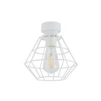 Ceiling lamp E27 – diamond shape, white, max 15 W LED
