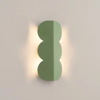 Wall lamp 2x8W – organic shape, sage, G9 backlight - Image 4