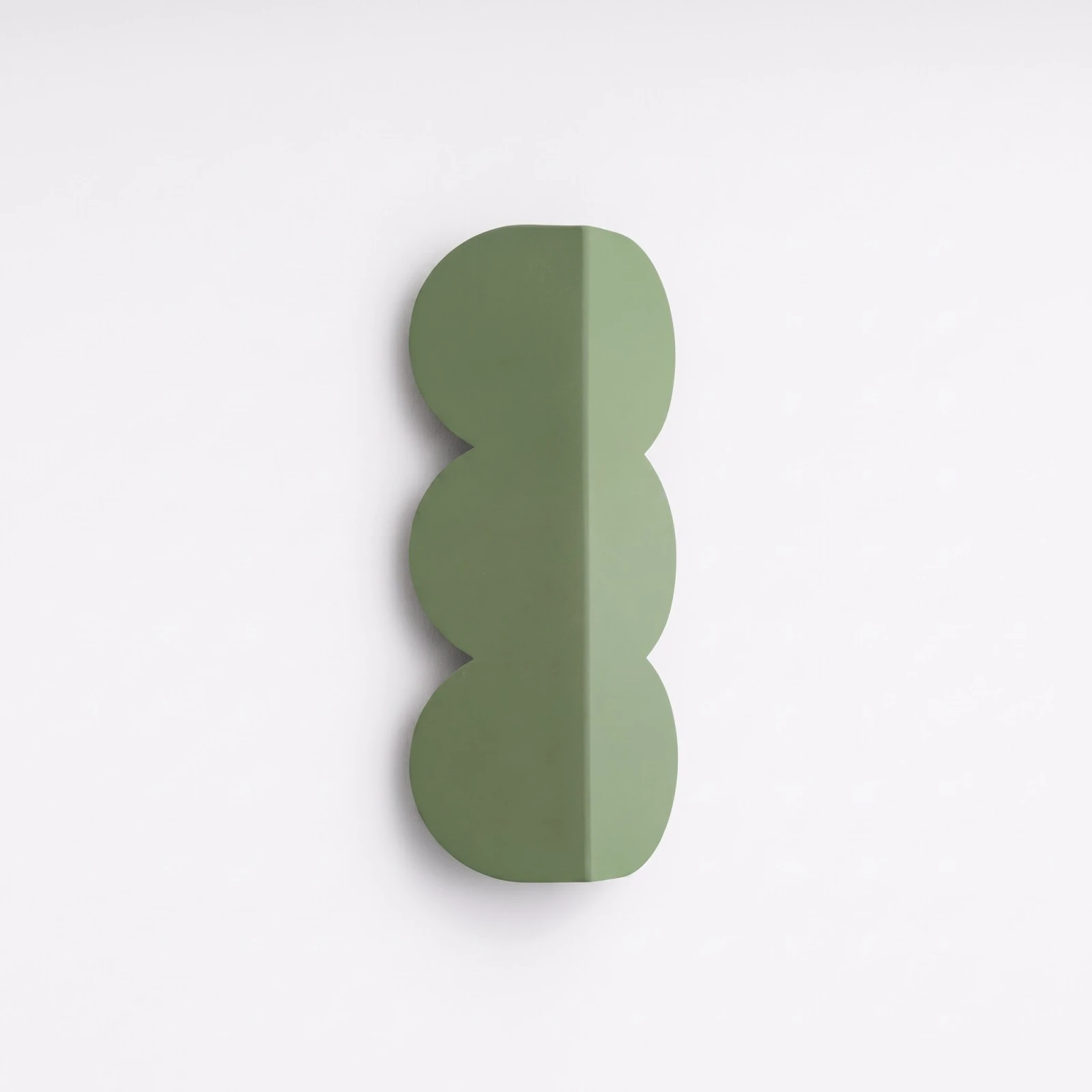 Wall lamp 2x8W – organic shape, sage, G9 backlight