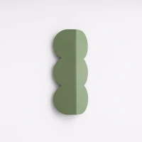 Wall lamp 2x8W – organic shape, sage, G9 backlight - Image 3