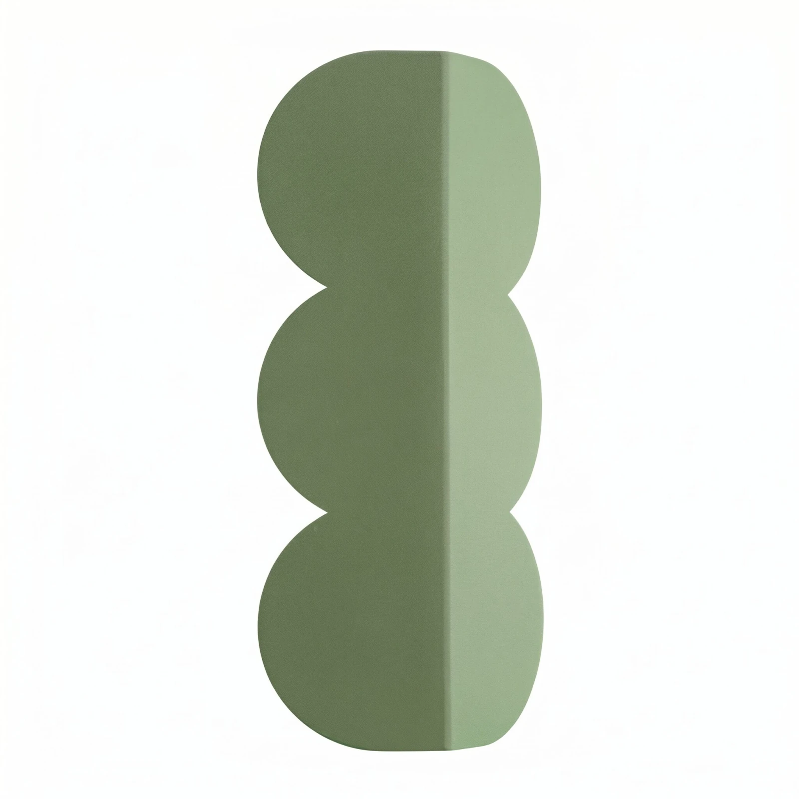 Wall lamp 2x8W – organic shape, sage, G9 backlight