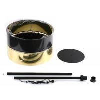 HILTON floor lamp 15 W – black and gold shade, layered design - Image 3