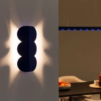 Wall lamp 2x8W – wavy body, ultramarine, G9 - Image 13