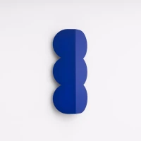 Wall lamp 2x8W – wavy body, ultramarine, G9 - Image 3