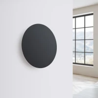 Wall lamp 30 cm/20W – round, black, warm LED glow - Image 3