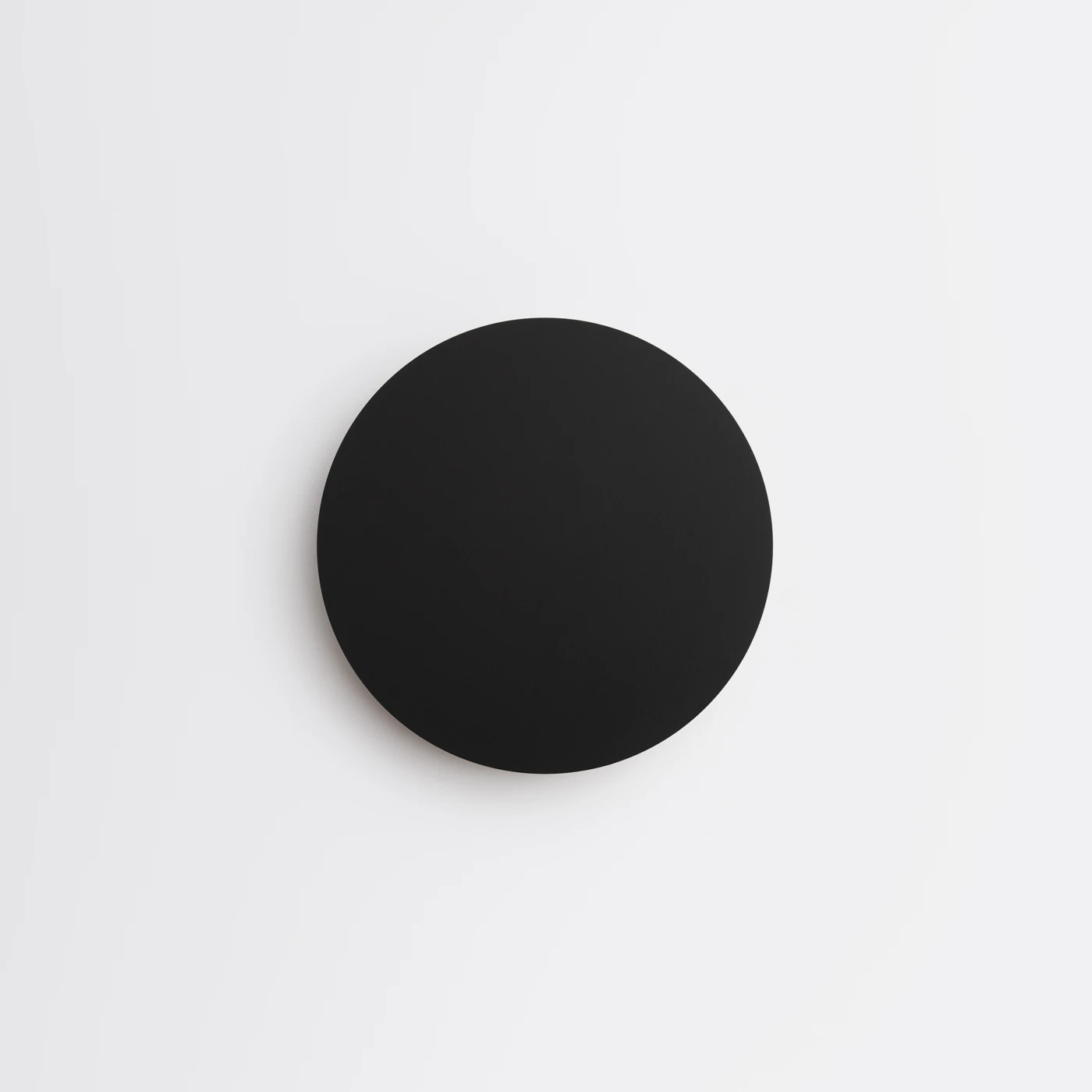 Wall lamp 30 cm/20W – round, black, warm LED glow