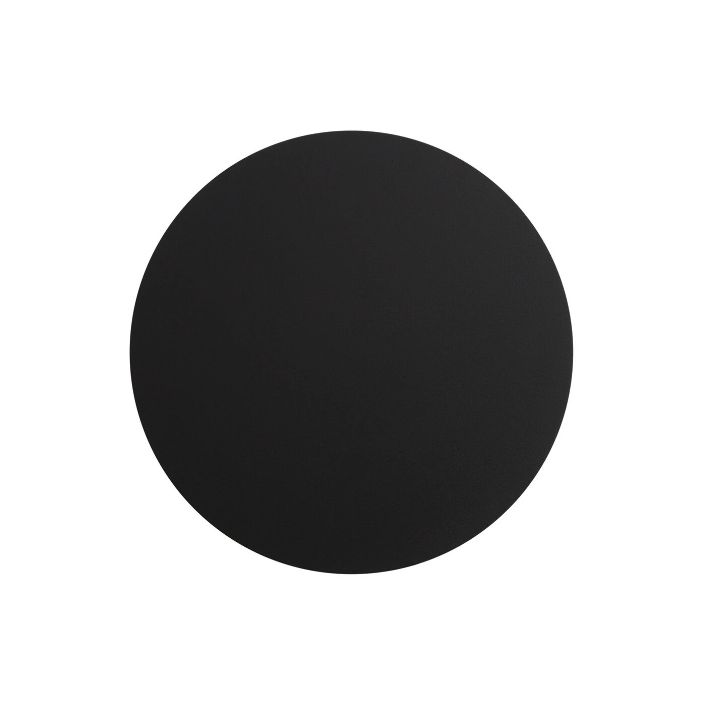 Wall lamp 30 cm/20W – round, black, warm LED glow