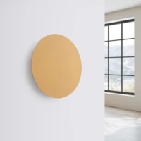 Wall lamp 30 cm / 20W – round, gold, LED halo light - Image 3