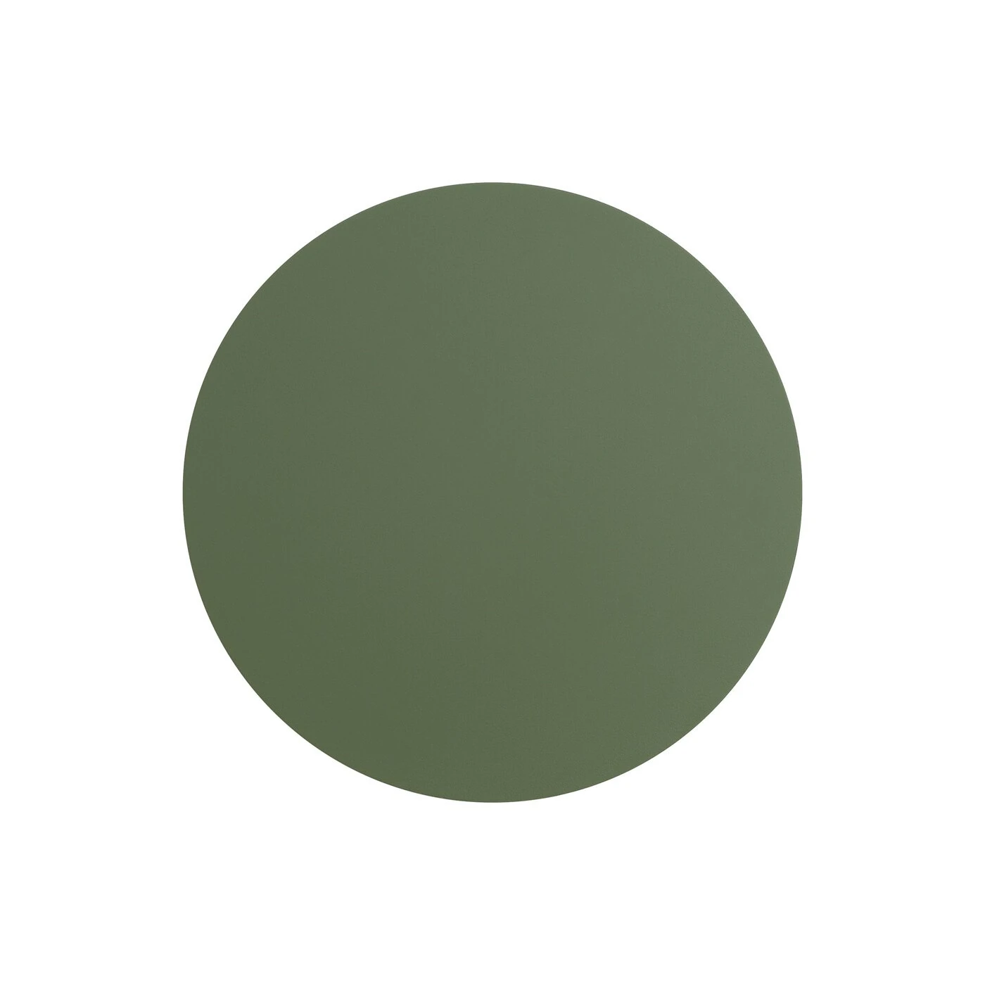 Wall lamp 30 cm / 20W – round, olive green, warm LED halo