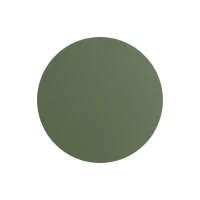 Wall lamp 30 cm / 20W – round, olive green, warm LED halo - Image 2