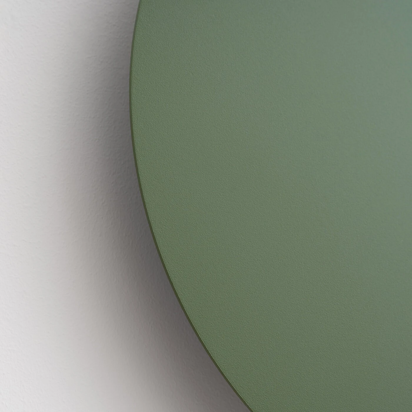 Wall lamp 30 cm / 20W – round, olive green, warm LED halo