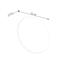 Wall lamp 30 cm / 20W – round, olive green, warm LED halo - Image 10