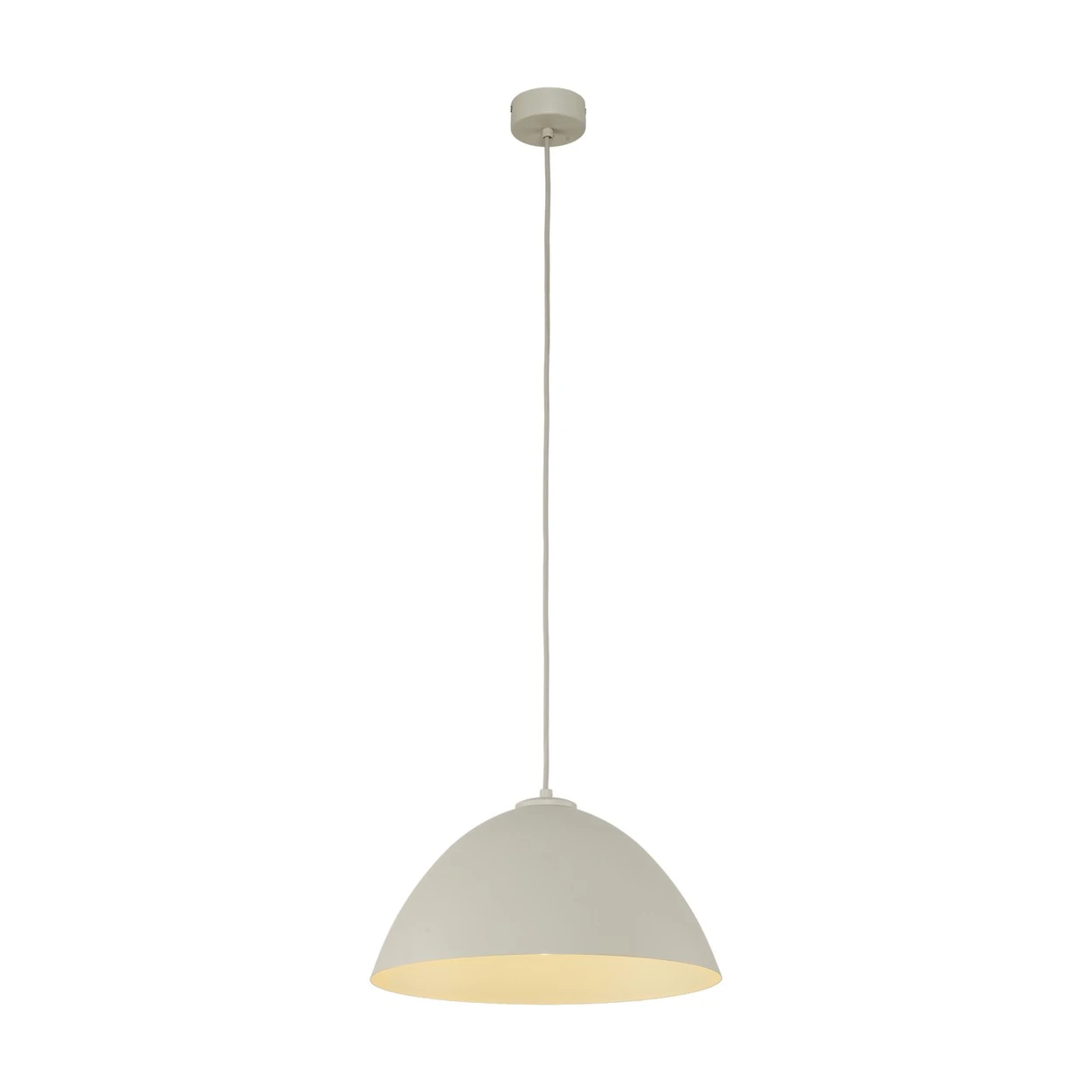 FARO pendant light – beige, single E27 shade