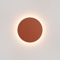 Sieninis šviestuvas 30 cm/20W – apvalus, raudona, šilta LED aureolė - Nuotrauka 5