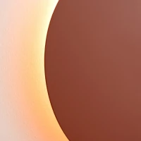 Sieninis šviestuvas 30 cm/20W – apvalus, raudona, šilta LED aureolė - Nuotrauka 6