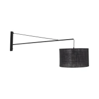 Wall light 15 W – black, E27, with switch - Image 1