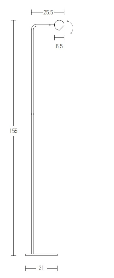 Floor Lamp – Sandy Black, minimalist