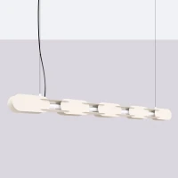 Pakabinamas šviestuvas 158 cm – linijinis, smėlio, DALI - Nuotrauka 3