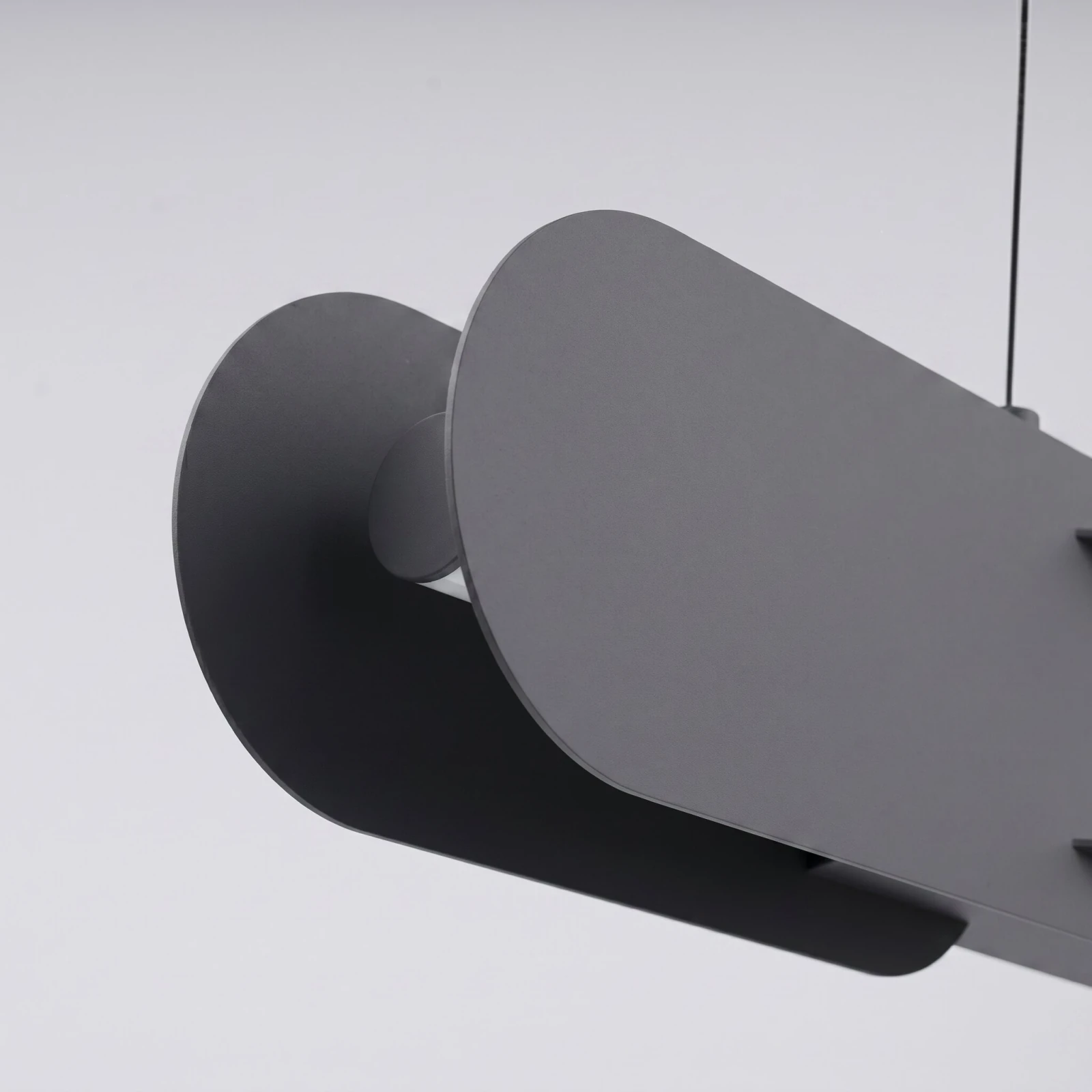 Pendant lamp 158 cm – linear, black, DALI dimmable