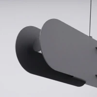 Pendant lamp 158 cm – linear, black, DALI dimmable - Image 5