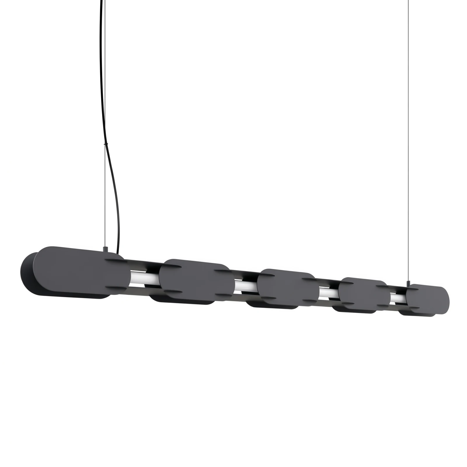 Pendant lamp 158 cm – linear, black, DALI dimmable