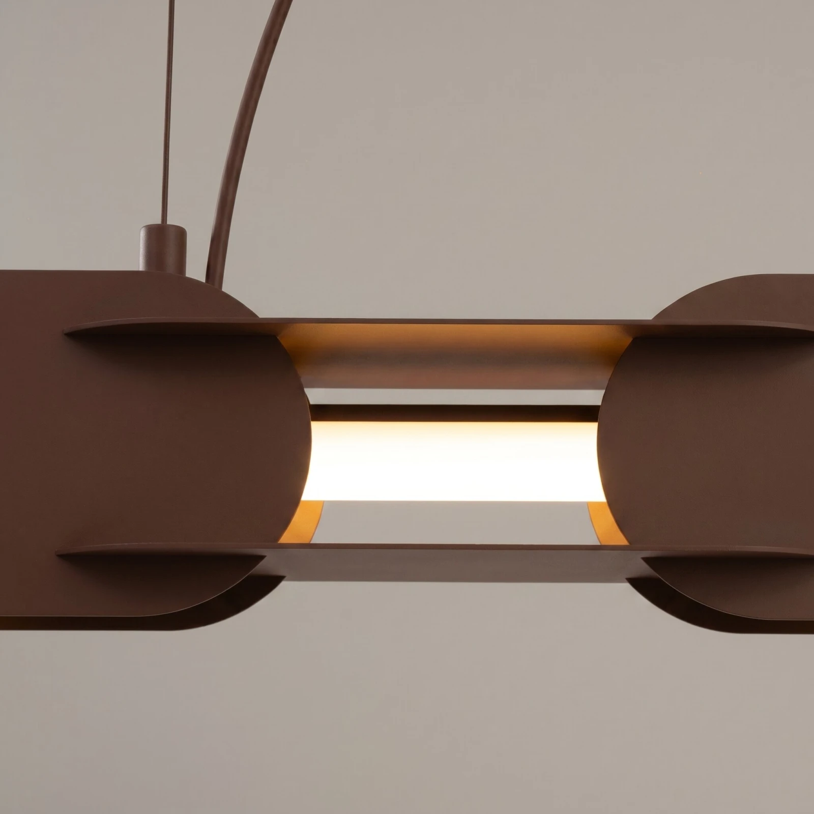 Pakabinamas LED šviestuvas 158 cm – linijinis, smėlio, DALI valdymas