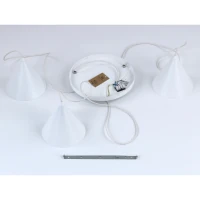 CONO 3 pendant light – round canopy, white, E27 - Image 8