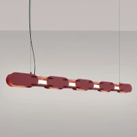 Pendant lamp 158 cm – linear, burgundy, CRI98 LED - Image 1