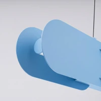 Pendant lamp 158 cm – linear, light blue, DALI dimmable - Image 5