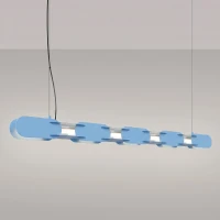 Pakabinamas LED šviestuvas 158 cm – linijinis, žydras, DALI dimdymas - Nuotrauka 1
