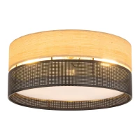 4xE27 ceiling light – round, black, magnetic shade - Image 4
