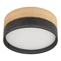 4xE27 ceiling light – round, black, magnetic shade - Image 5