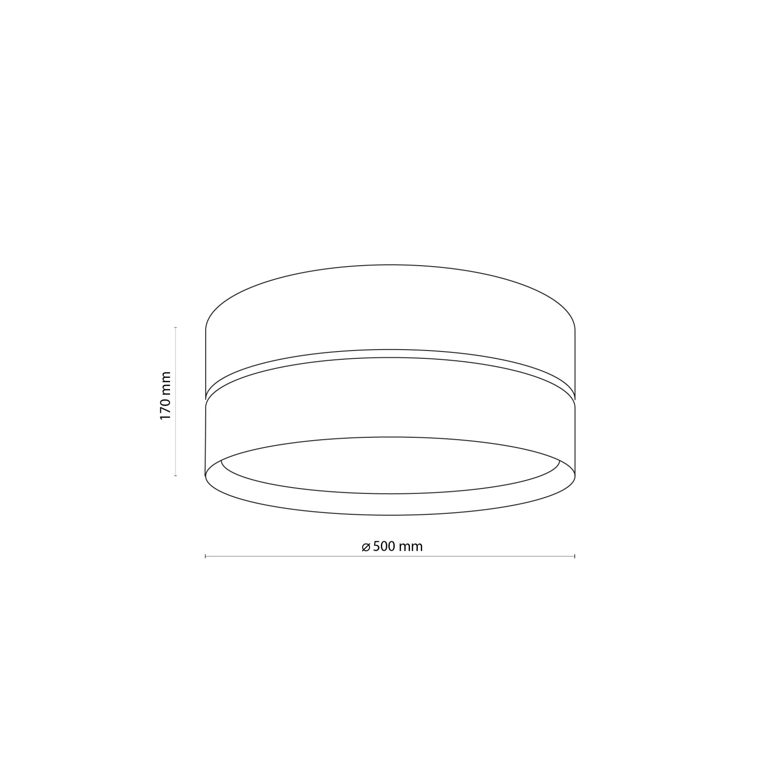 4xE27 ceiling light – round, black, magnetic shade