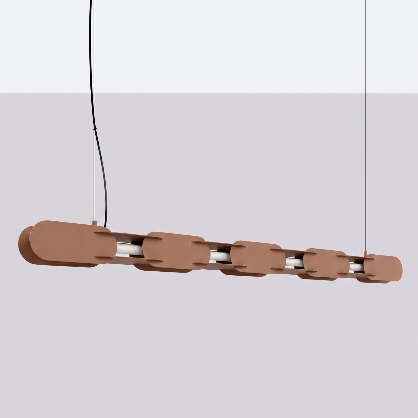 Pakabinamas šviestuvas 158 cm – linijinis, moka, DALI dim