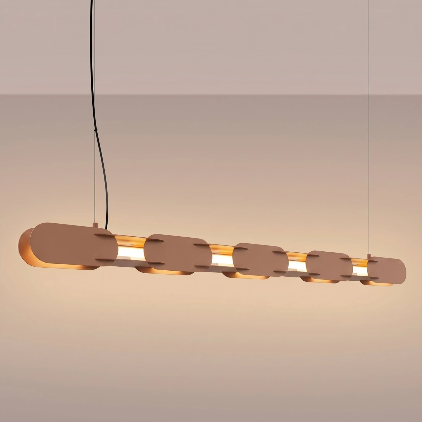 Pakabinamas šviestuvas 158 cm – linijinis, moka, DALI dim