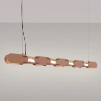 Pendant lamp 158 cm – linear, mocca, CRI98 - Image 1