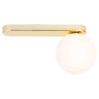 Ceiling-wall light G9 – glass globe, gold finish - Image 5