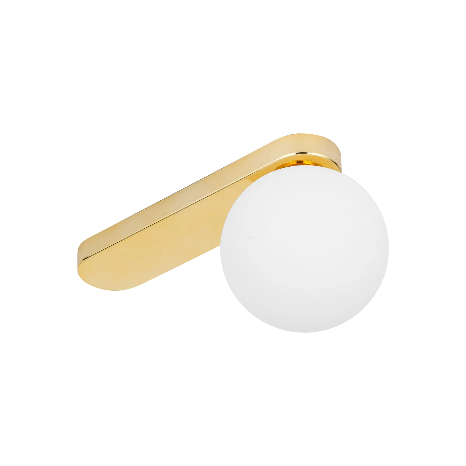 Ceiling-wall light G9 – glass globe, gold finish