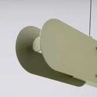 Pendant lamp 158 cm – linear, olive green, DALI dimmable - Image 5