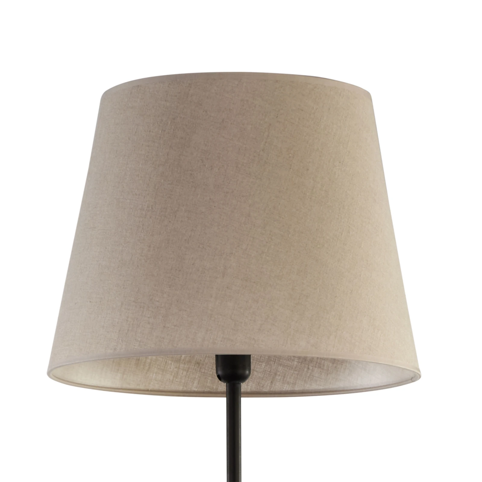 Grindinis šviestuvas E27 su lino gaubtu, 151 cm