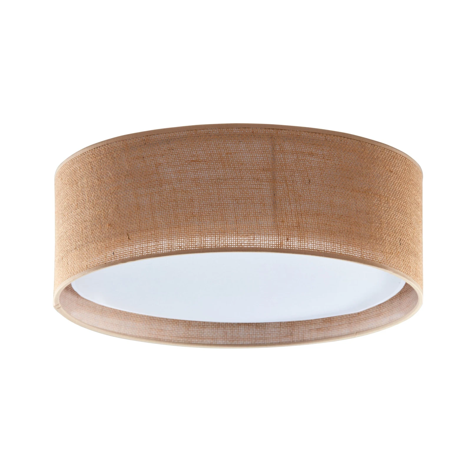 Ceiling lamp 60 cm – round, jute shade, magnetic assembly