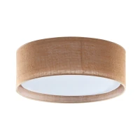 Ceiling lamp 60 cm – round, jute shade, magnetic assembly - Image 2