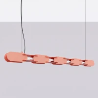 Pendant lamp 158 cm – linear, peach, DALI dimmable - Image 3