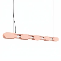 Pendant lamp 158 cm – linear, peach, DALI dimmable - Image 2