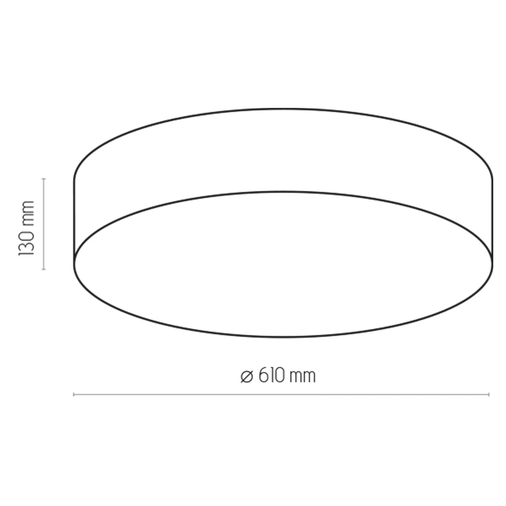 RONDO ceiling light 60 cm – round, beige and white, 4-light