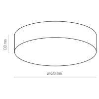RONDO ceiling light 60 cm – round, beige and white, 4-light - Image 3