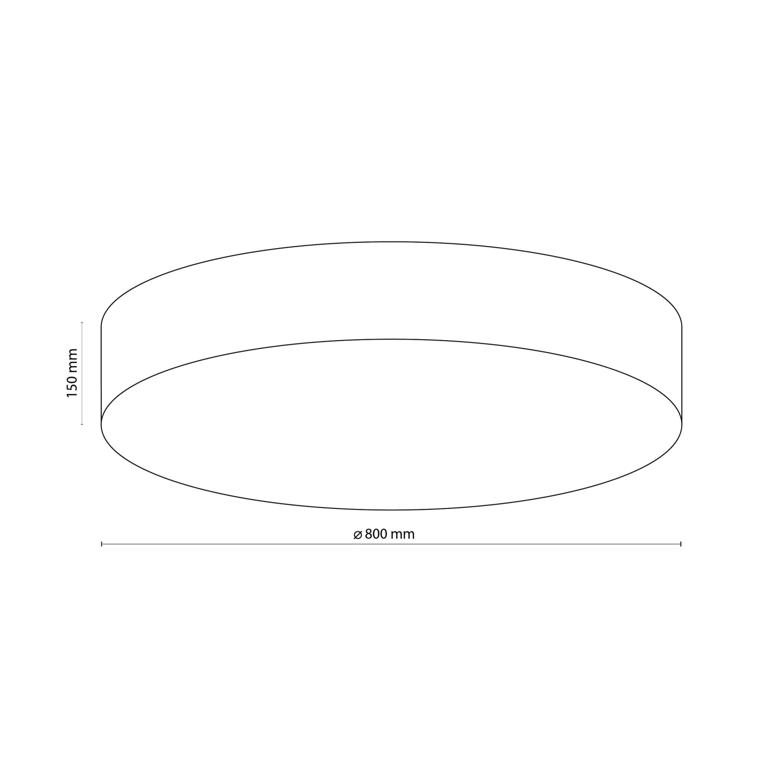 Ceiling light E27 – round, white, 6 light points